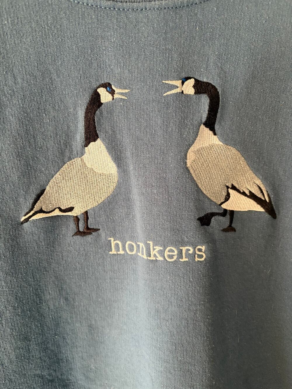 Women's "Honkers" Geese Crewneck Sz Large